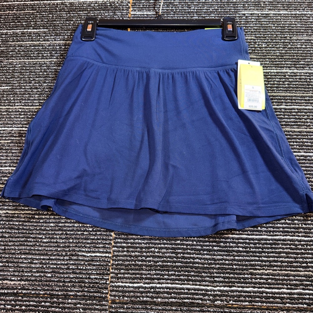 All in Motion Knit Skort Women S NEW Navy Blue Mid Rise Active Pocket UPF50+